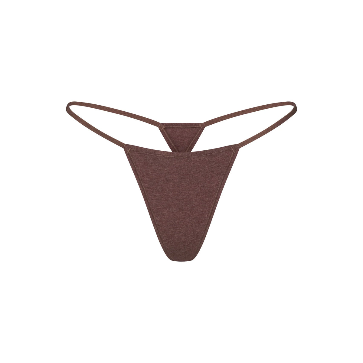 EVERYDAY COTTON STRING THONG | COCOA HEATHER
