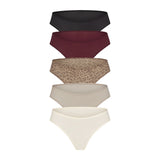 FITS EVERYBODY CHEEKY BRIEF 5-PACK | DESERT LEOPARD MULTI