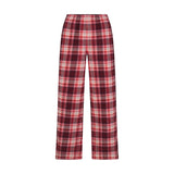 FLANNEL SLEEP OVERSIZED PANT | ULTRA PINK SANGRIA PLAID