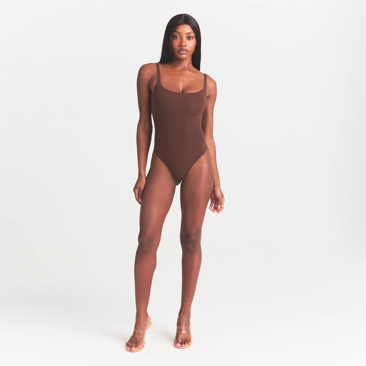 FITS EVERYBODY SQUARE NECK BODYSUIT | COCOA