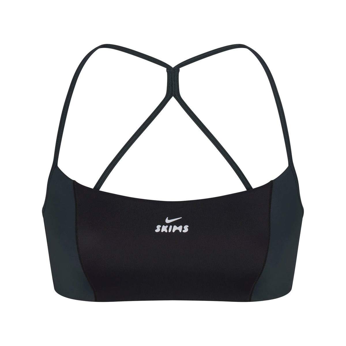 NikeSKIMS SHINE MICRO SCOOP BRA | OBSIDIAN AND DARK TEAL