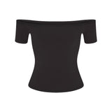 COTTON JERSEY OFF THE SHOULDER TOP | SOOT