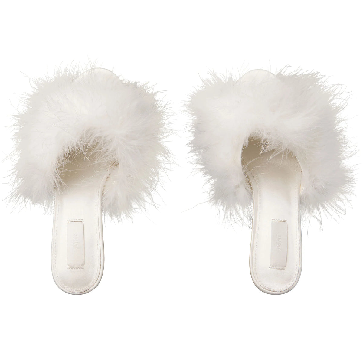 FEATHER KITTEN HEEL | IVORY