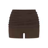 NikeSKIMS MATTE 3" FOLDOVER SHORT | DARK SEPIA