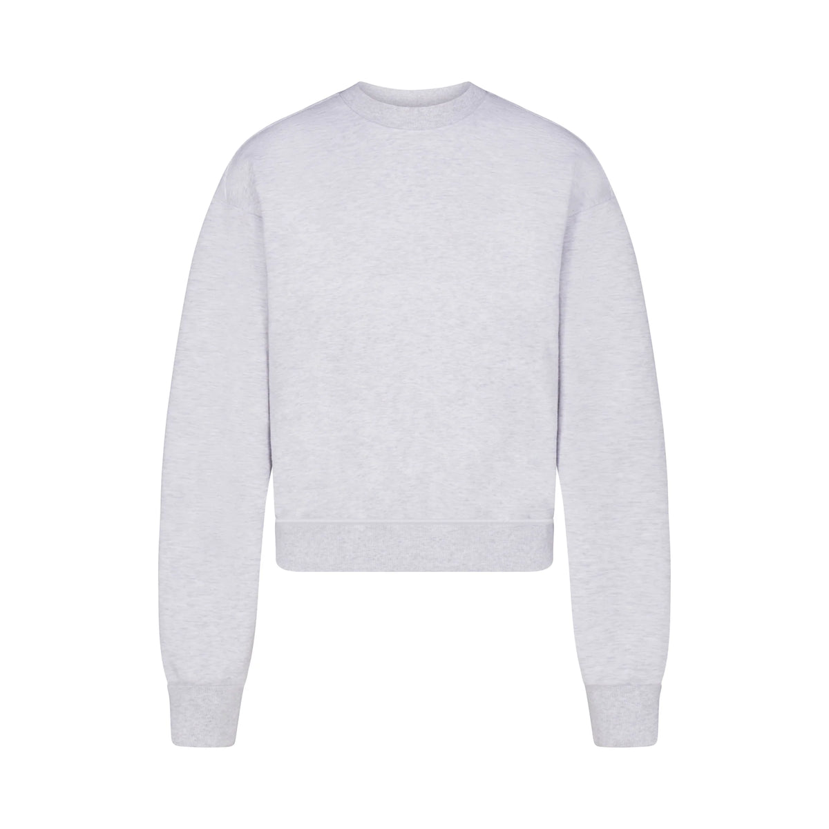 COTTON FLEECE CREWNECK | LIGHT HEATHER GREY