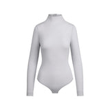 SHEER MODAL LONG SLEEVE TURTLENECK BODYSUIT | MIST