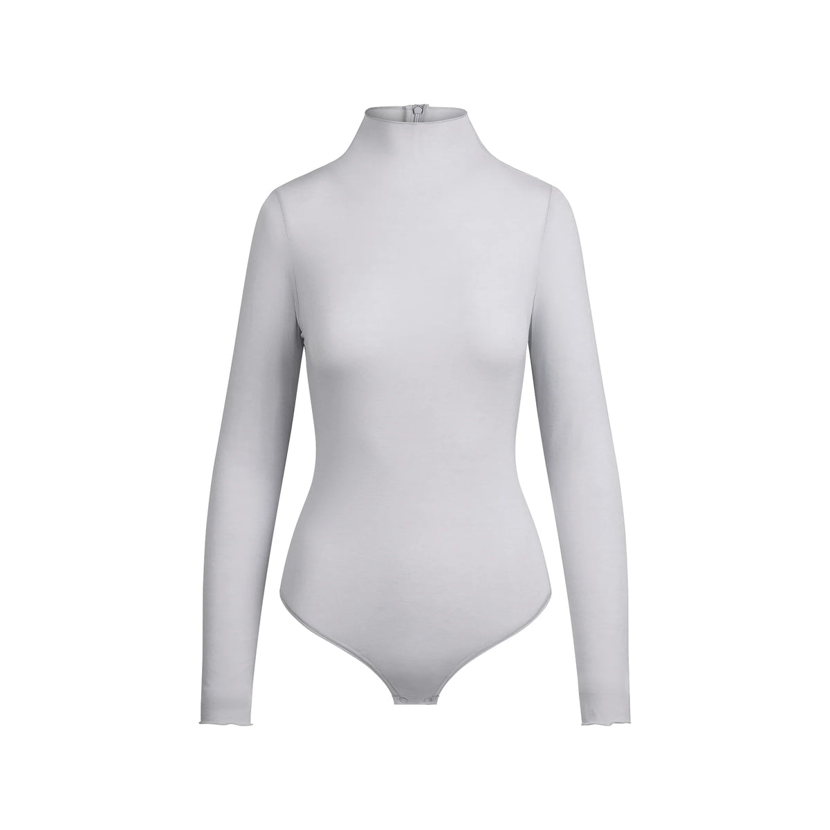 SHEER MODAL LONG SLEEVE TURTLENECK BODYSUIT | MIST