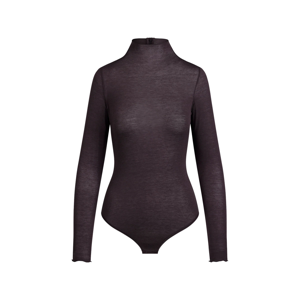 SHEER MODAL LONG SLEEVE TURTLENECK BODYSUIT | PHOENIX