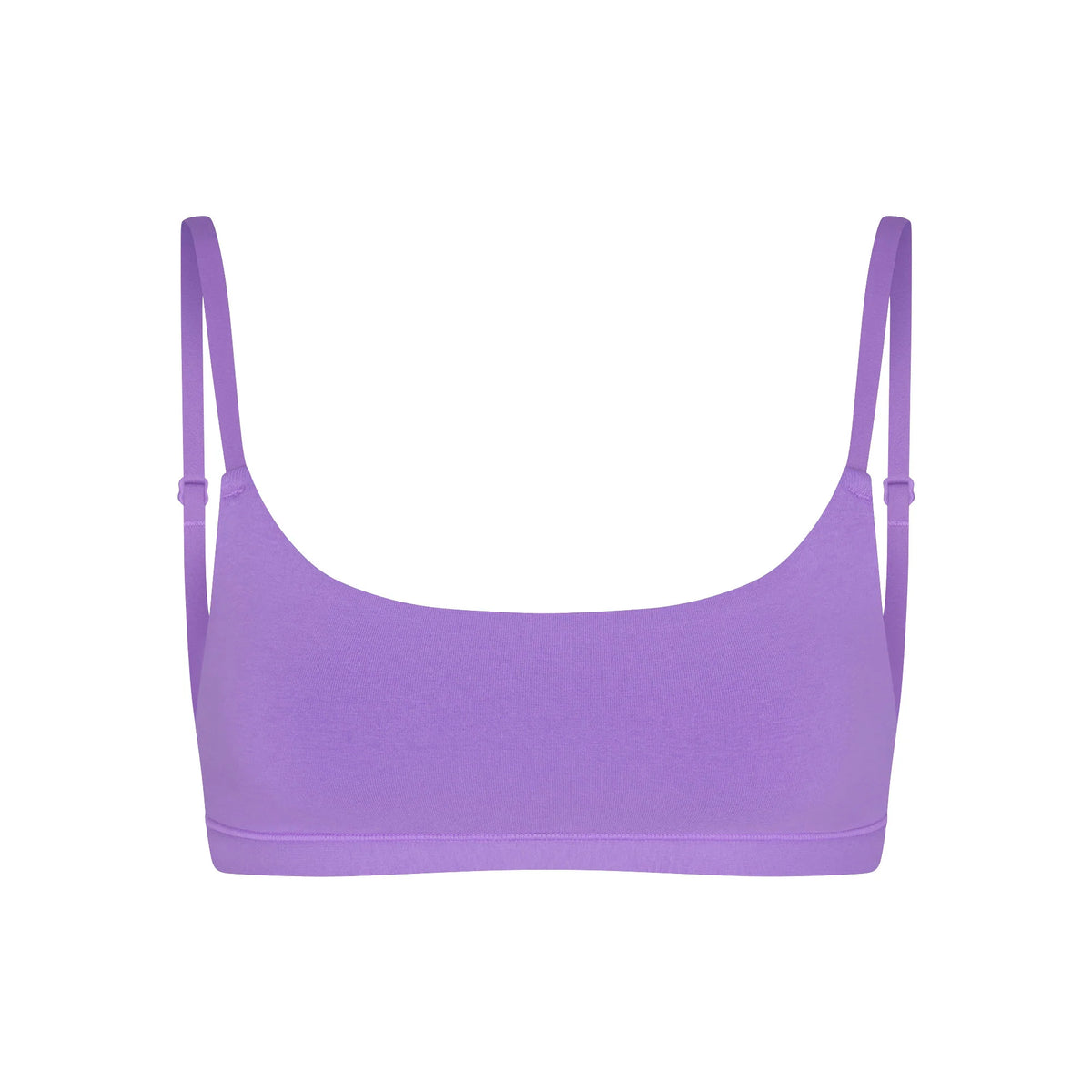 COTTON JERSEY SCOOP BRALETTE | ULTRA VIOLET