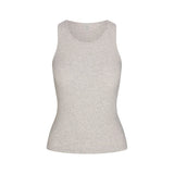 RIB SLEEP TANK | LIGHT HEATHER GREY