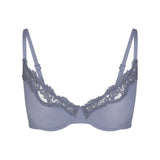 FITS EVERYBODY LACE UNLINED SCOOP BRA | SLATE TONAL