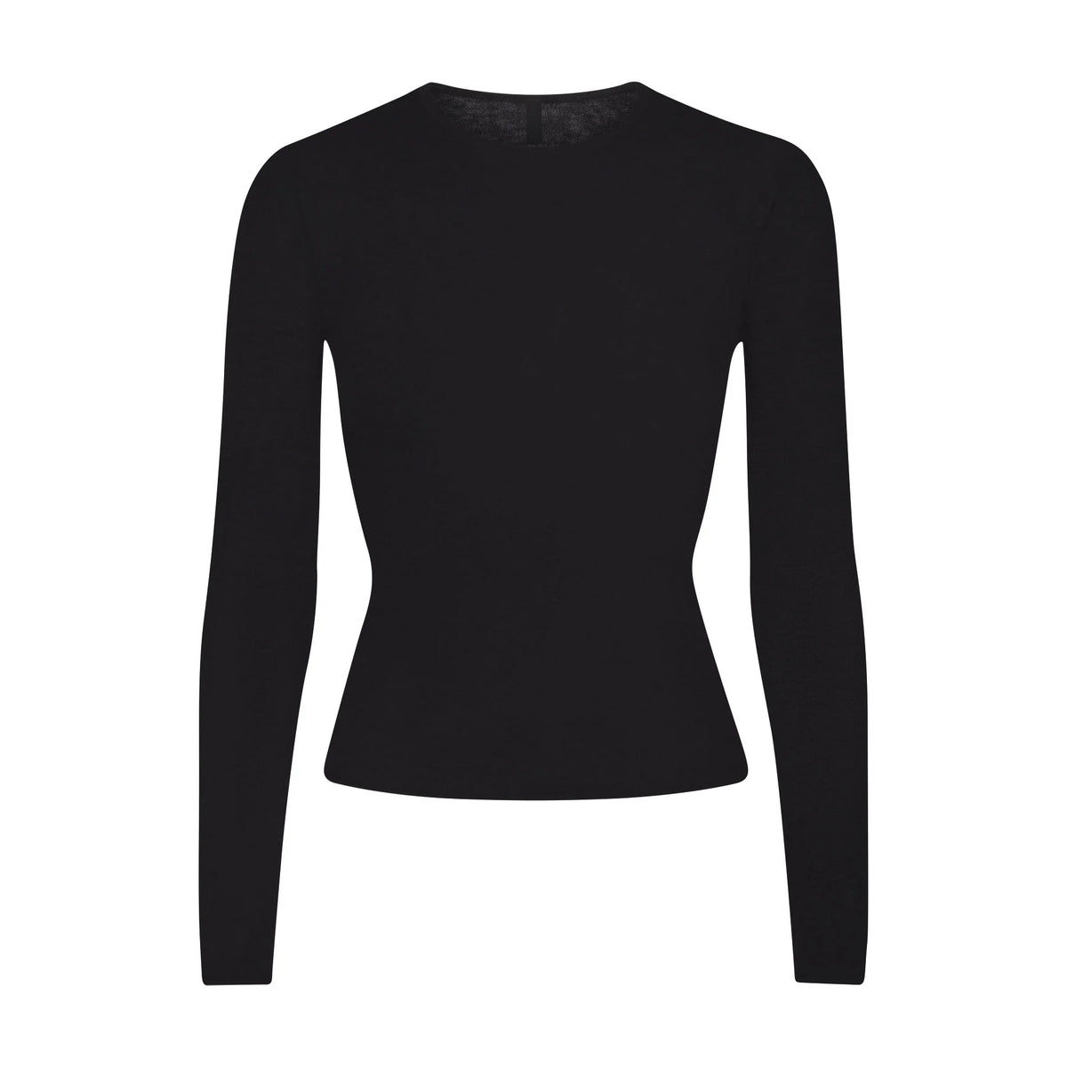 FEATHERWEIGHT CASHMERE LONG SLEEVE TOP | ONYX