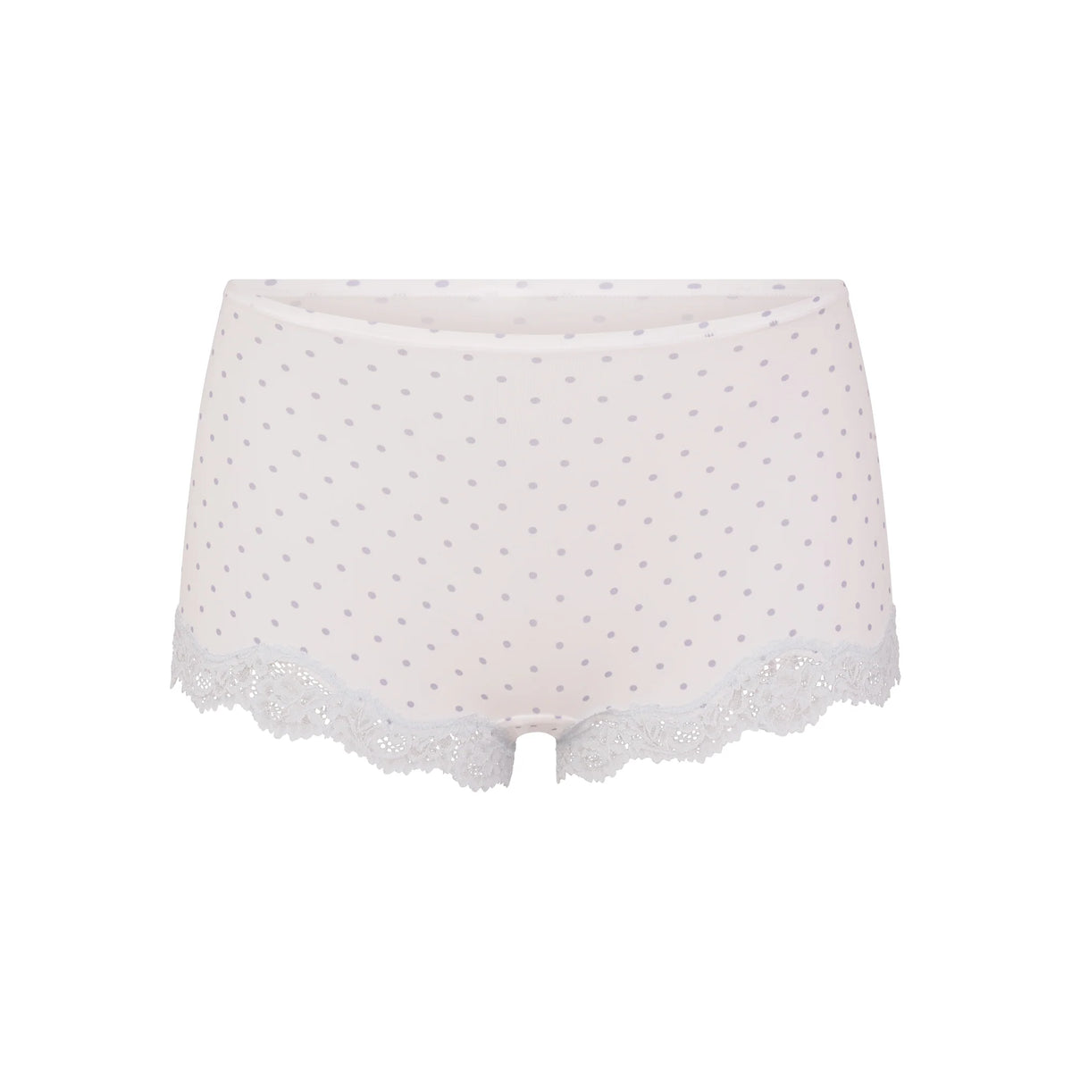 FITS EVERYBODY LACE BOY SHORT | SLATE PIN DOT PRINT