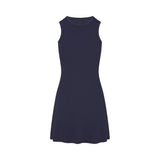 COTTON RIB TANK DRESS | NAVY