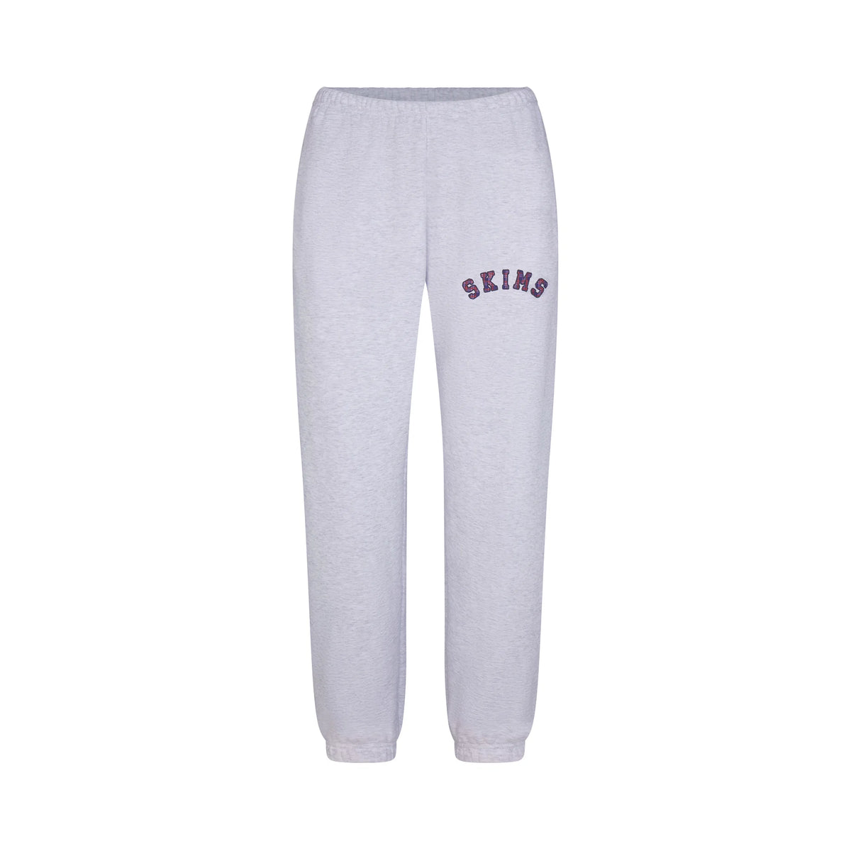 COTTON FLEECE JOGGER | LIGHT HEATHER GREY ARCHED SKIMS PLAID