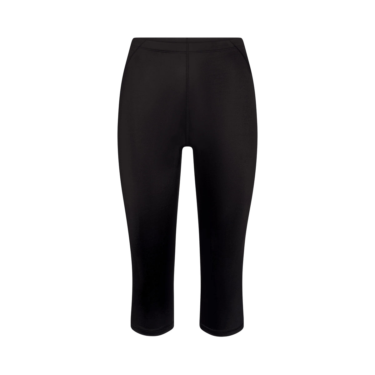NikeSKIMS SATIN SHINE CAPRI 17" LEGGING | OBSIDIAN