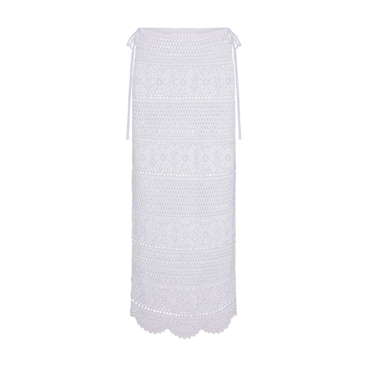 SWIM COVER-UPS CROCHET LONG SKIRT | SNOW