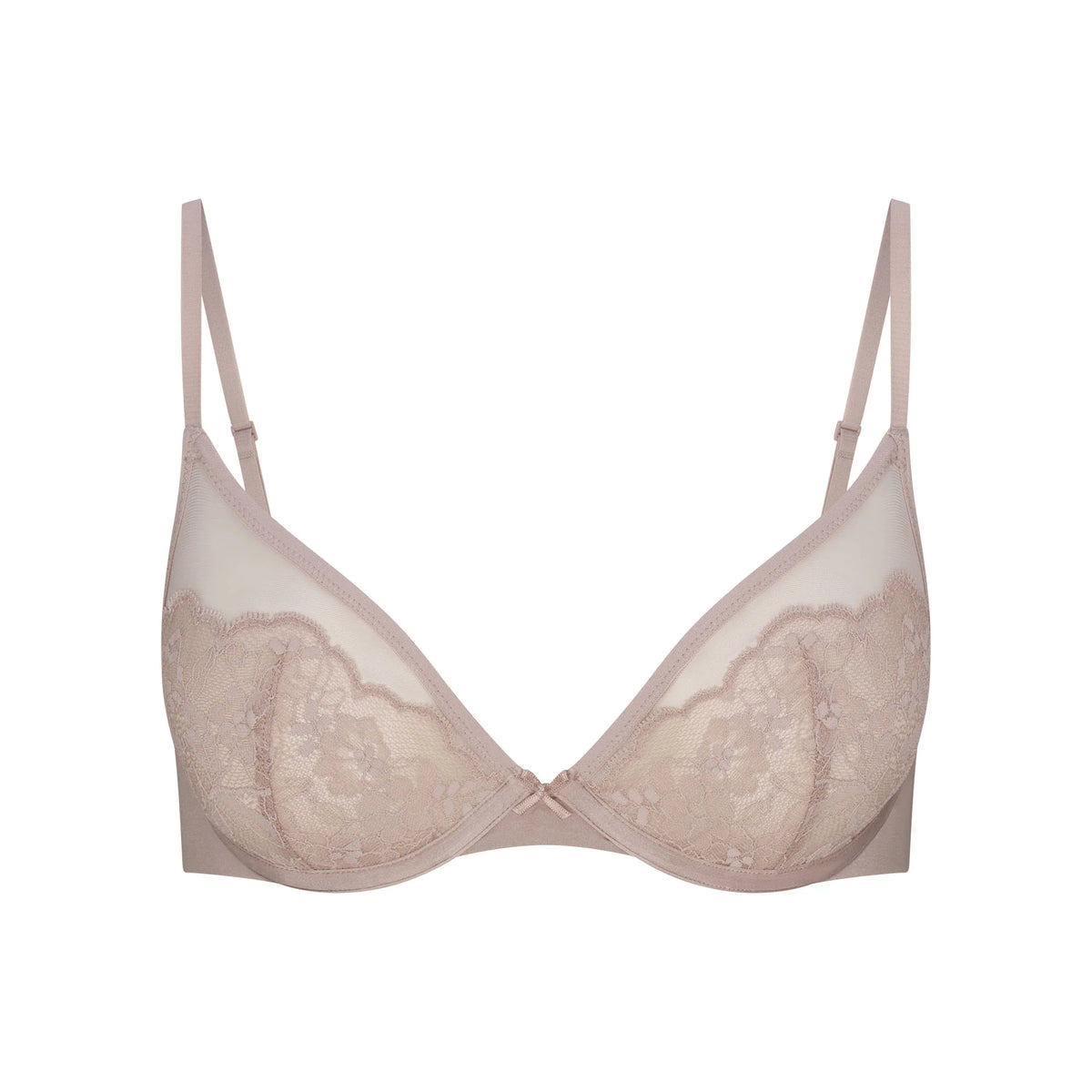 SKIMS LACE UNLINED DEMI BRA | FAWN