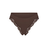 FITS EVERYBODY LACE TANGA | ESPRESSO