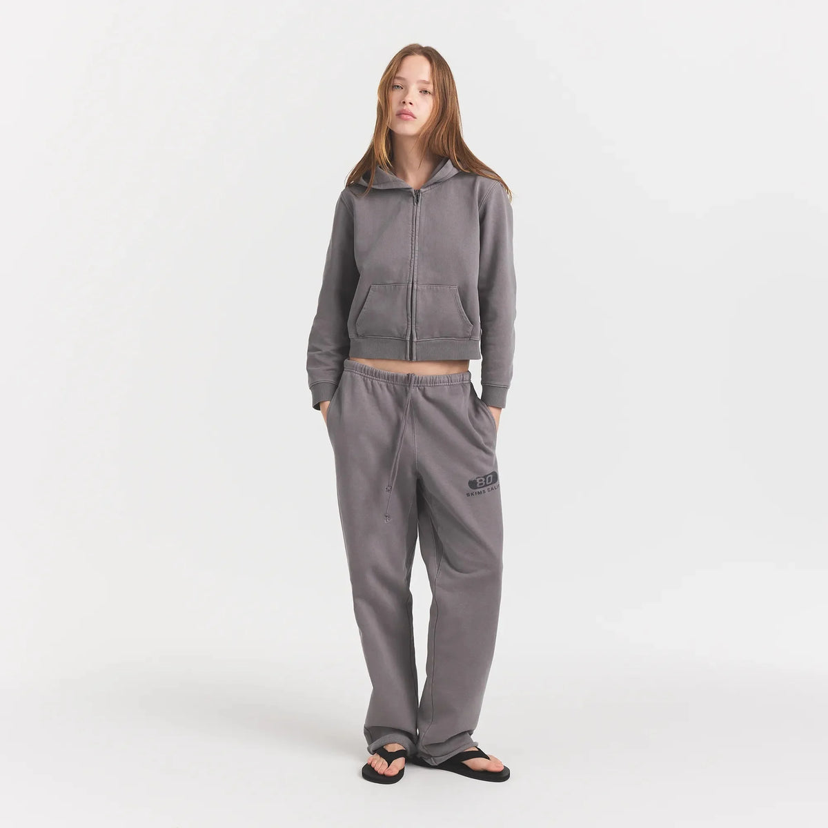 BOYFRIEND FLEECE STRAIGHT LEG PANT | SHADOW EIGHTY SKIMS