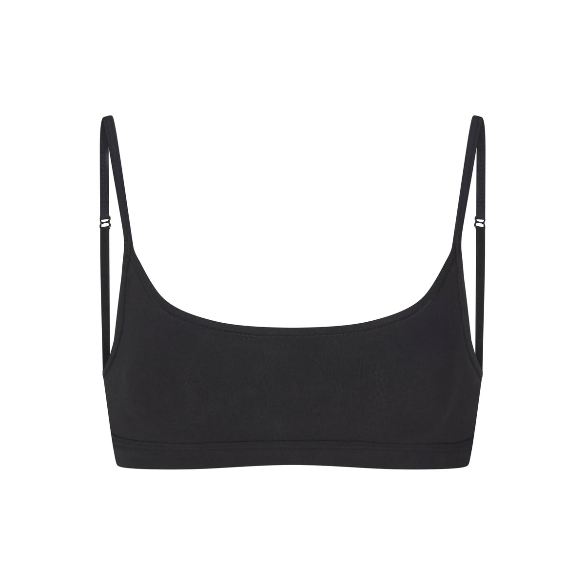 EVERYDAY COTTON SCOOP BRALETTE | ONYX