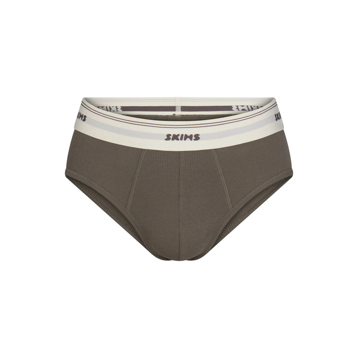 SKIMS COTTON RIB MENS BRIEF | JUNGLE