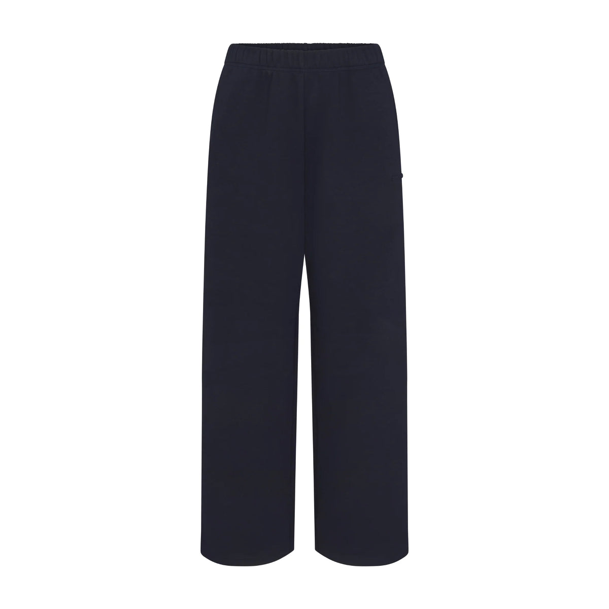 COTTON FLEECE STRAIGHT LEG PANT | NAVY