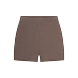 REFINED KNIT HIGH-WAISTED SHORT | AMETHYST