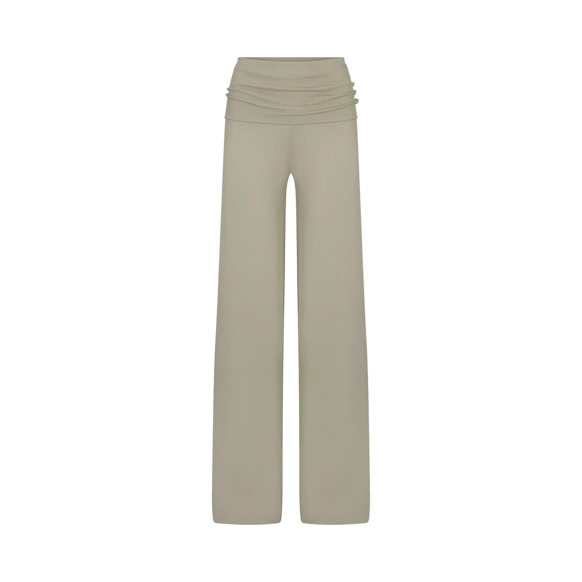 NikeSKIMS STRETCH KNIT FOLDOVER WIDE LEG PANT | DUNE