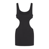 COTTON JERSEY CUT OUT MINI DRESS | SOOT