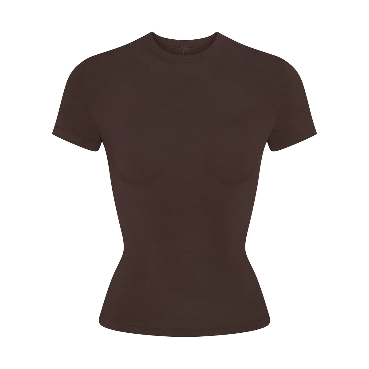 COTTON JERSEY T-SHIRT | ESPRESSO
