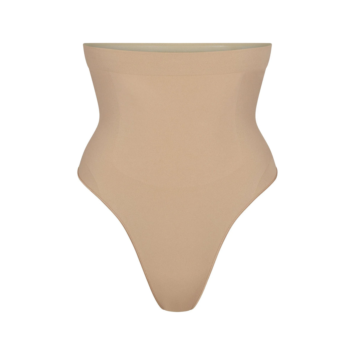 SEAMLESS SCULPT HIGH-WAISTED THONG | CLAY