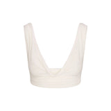 VETTESE X SKIMS SHEER MODAL DRAPED BRALETTE | ECRU