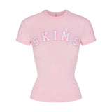 COTTON JERSEY LOGO T-SHIRT | CHERRY BLOSSOM WITH SNOW LOGO