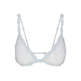 STRETCH LACE TRIANGLE BRALETTE | POWDER BLUE