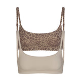 FITS EVERYBODY SCOOP BRALETTE 2-PACK | DESERT LEOPARD AND STONE