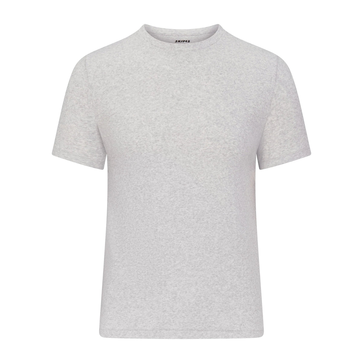 SKIMS COTTON RIB MENS T-SHIRT | LIGHT HEATHER GREY