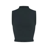 NikeSKIMS VINTAGE SEAMLESS MOCK NECK BRA TOP | DARK TEAL