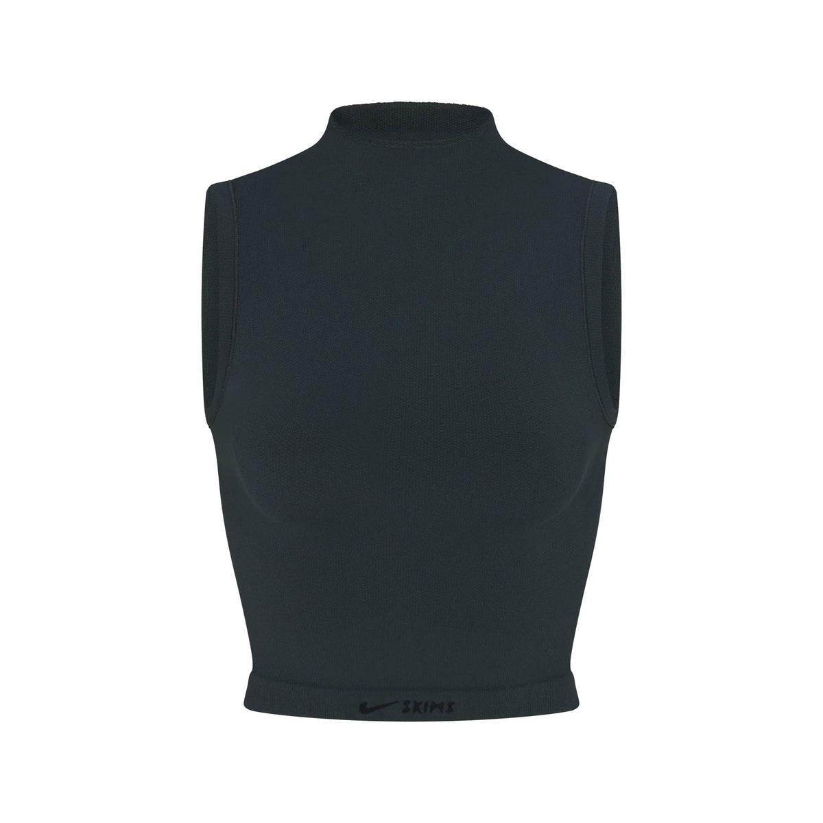 NikeSKIMS VINTAGE SEAMLESS MOCK NECK BRA TOP | DARK TEAL