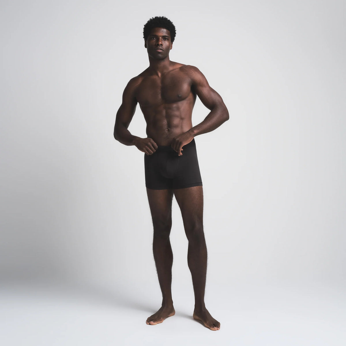 SKIMS COTTON MENS 3" BOXER BRIEF 5-PACK | ONYX
