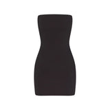 COTTON JERSEY MINI TUBE DRESS | SOOT