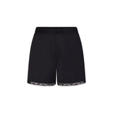 WOVEN SHINE LACE BOXER | ONYX