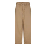 WOVEN COTTON OVERSIZED STRAIGHT LEG PANT | DESERT
