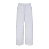 COTTON FLEECE STRAIGHT LEG PANT | LIGHT HEATHER GREY