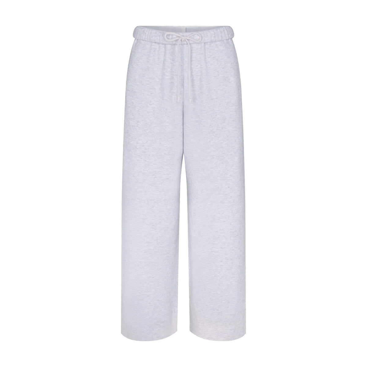 COTTON FLEECE STRAIGHT LEG PANT | LIGHT HEATHER GREY