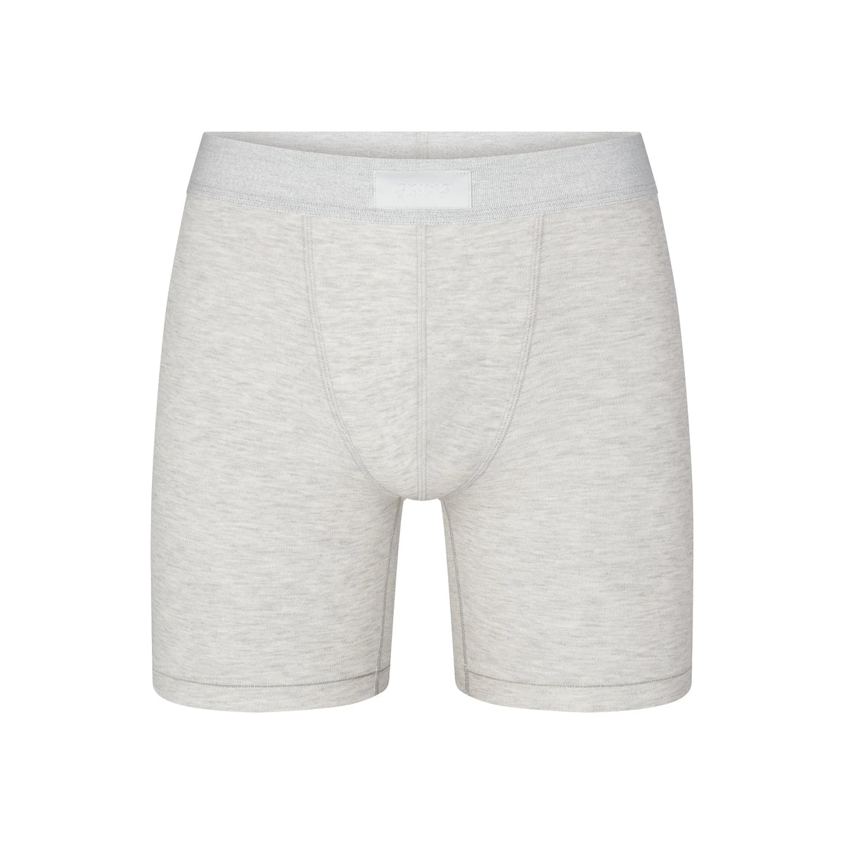 SKIMS COTTON MENS 5" BOXER BRIEF | LIGHT HEATHER GREY