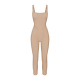 POWER MESH SHAPEWEAR CATSUIT | CLAY