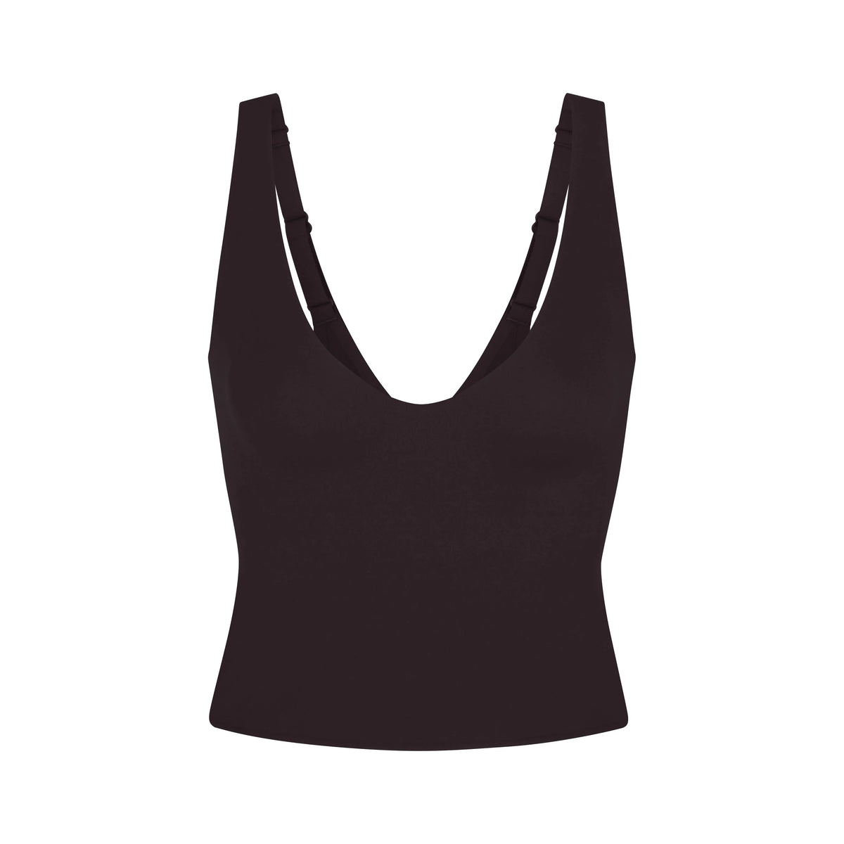 NikeSKIMS STUDIO STRETCH PLUNGE TANK | DARK ROAST