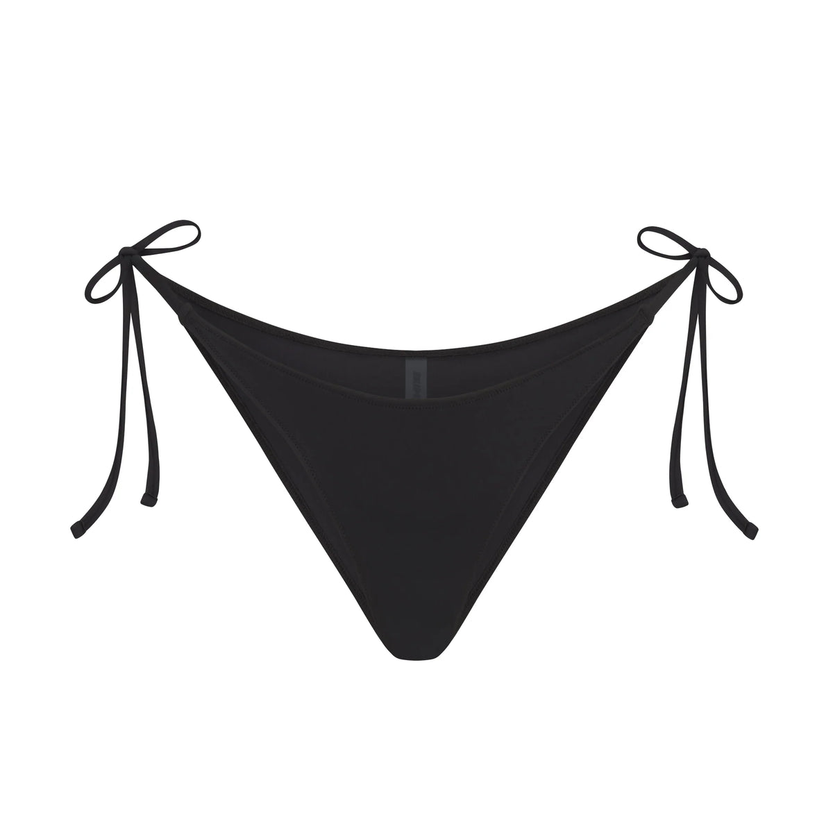SIGNATURE SWIM DIPPED TIE BIKINI BOTTOM | ONYX