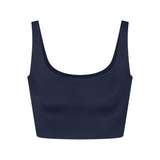 NikeSKIMS SHINE SCOOP NECK BRA TOP | NAVY